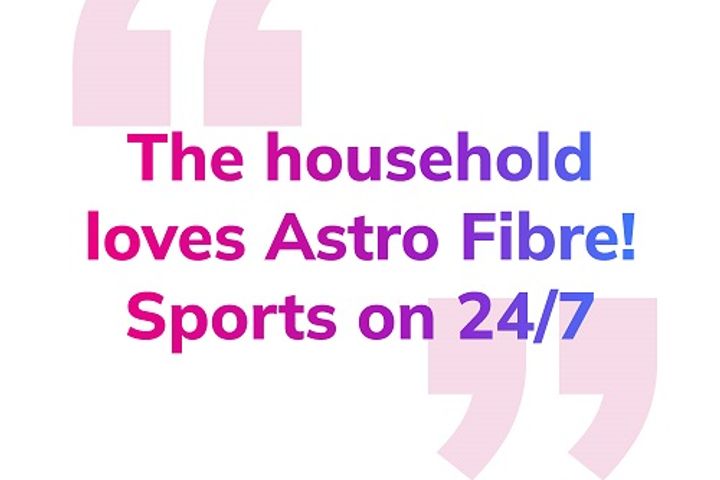 Astro Fibre testimonial 2